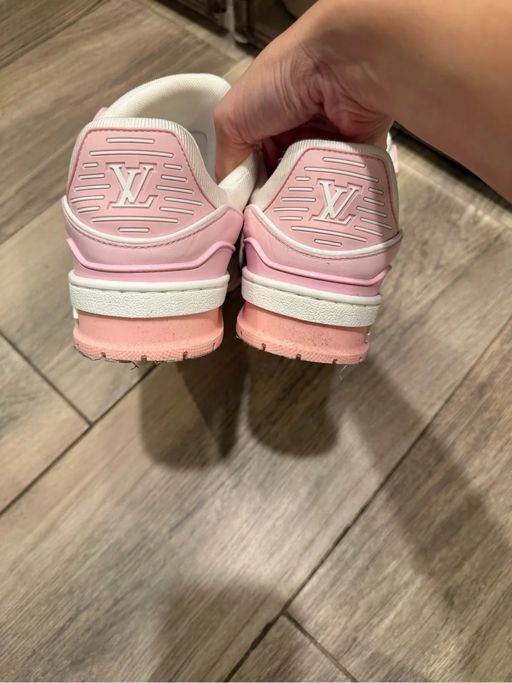 Louis Vuitton Pink Trainer Sneakers